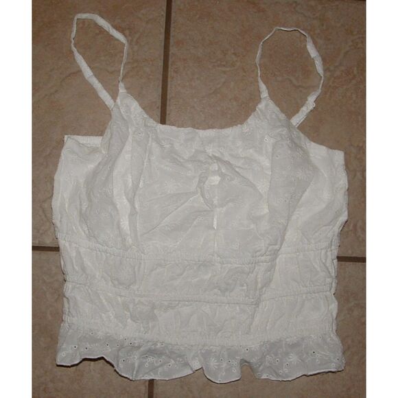Art Class Other - NEW Girls Sz XL (14) White Eyelet Adjustable Straps Sleeveless Top ART CLASS